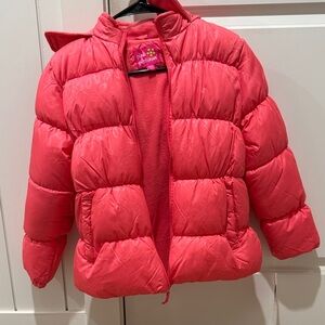 Pink Platinum Kids Puffer Jacket - Bright Pink